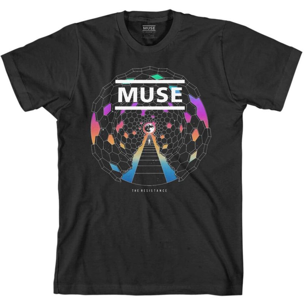 Muse Unisex Adult The Resistance Moon Cotton T-Shirt / Black
